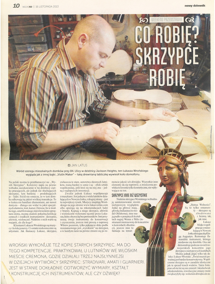 Polish Daily News, Nov 16-17 2013.
